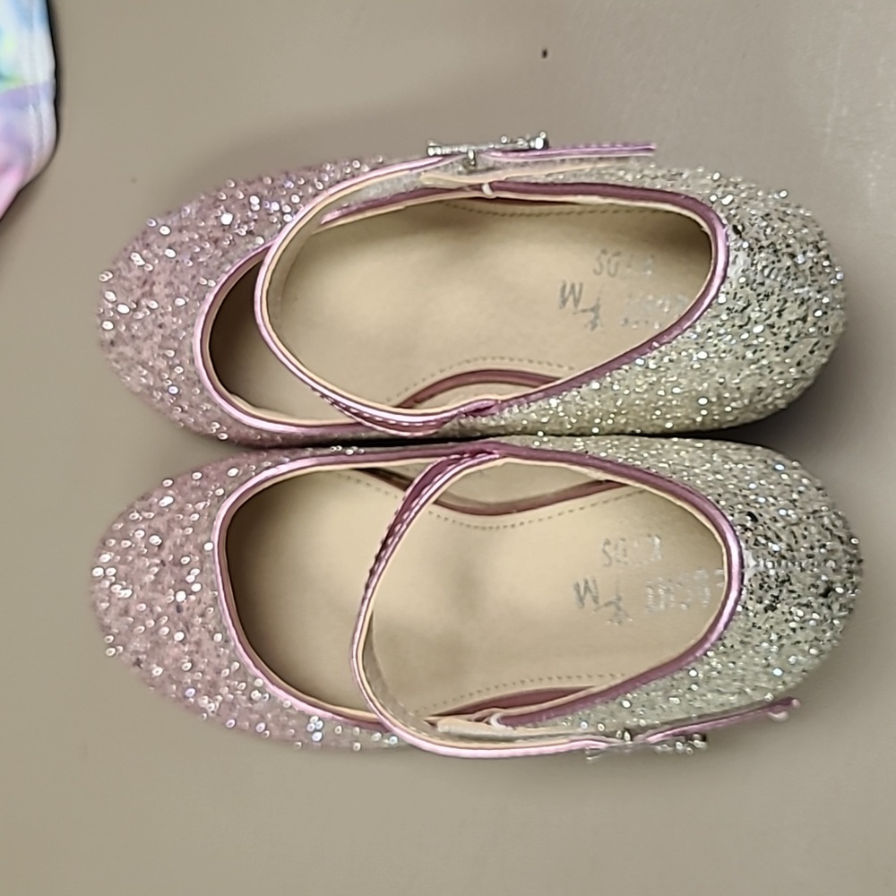 Purple and silver ombre kitten heels LIKE NEW!!! Kids 13-1